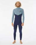 Rip Curl Flash Bomb E6 4/3mm Zip Free Mineral Blue