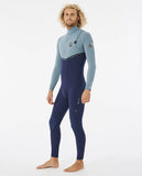 Rip Curl Flash Bomb E6 4/3mm Zip Free Mineral Blue