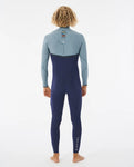Rip Curl Flash Bomb E6 4/3mm Zip Free Mineral Blue