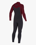 Billabong Revolution Natural 4/3mm Chest Zip Burgundy