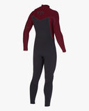 Billabong Revolution Natural 4/3mm Chest Zip Burgundy