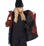 DC Women's Cruiser Jacket Dark Burgundy / Navy