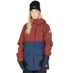 DC Women's Cruiser Jacket Dark Burgundy / Navy