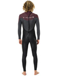 Fato de Surf Rip Curl Omega 4/3 Back Zip Maroon