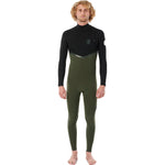 Rip Curl E Bomb E6 4/3mm Zip Free Olive