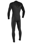 O'Neill Hyperfreak 5/4+ Chest Zip Raven/Black