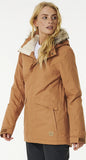 Rip Curl Women's Rider Parka Jacket Light Brown