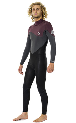 Rip Curl Omega 4/3 Back Zip Maroon