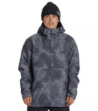 DC Snow Jacket Basis Print Overspray Cloud Grey
