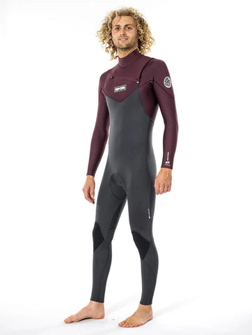 Rip Curl Dawn Patrol E5 4/3mm Chest Zip Wine