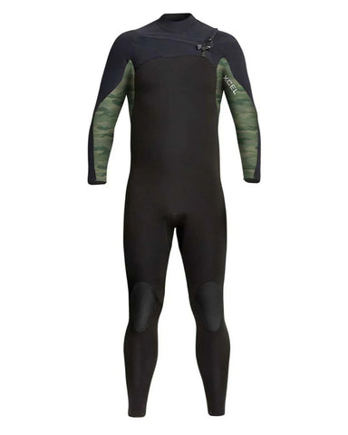 Xcel Phoenix 4/3 Chest Zip Black/Green Camo