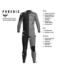 Xcel Phoenix 4/3 Chest Zip Black/Green Camo