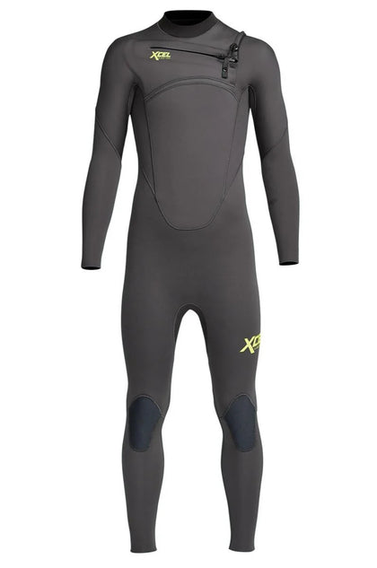 Xcel Comp 4/3 Chest Zip Graphite