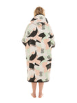 All-In Women T-Poncho Camo Smoke