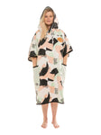 All-In Women T-Poncho Camo Smoke