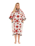 All-In Women T-Poncho Poppy/Ecru